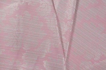 REF 5370 - Toalha Brocada Rosa E Dourado 3,20m ( diâmetro )