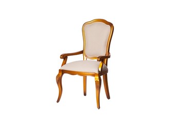 REF 4186 - Cadeira Dourada Com Braço