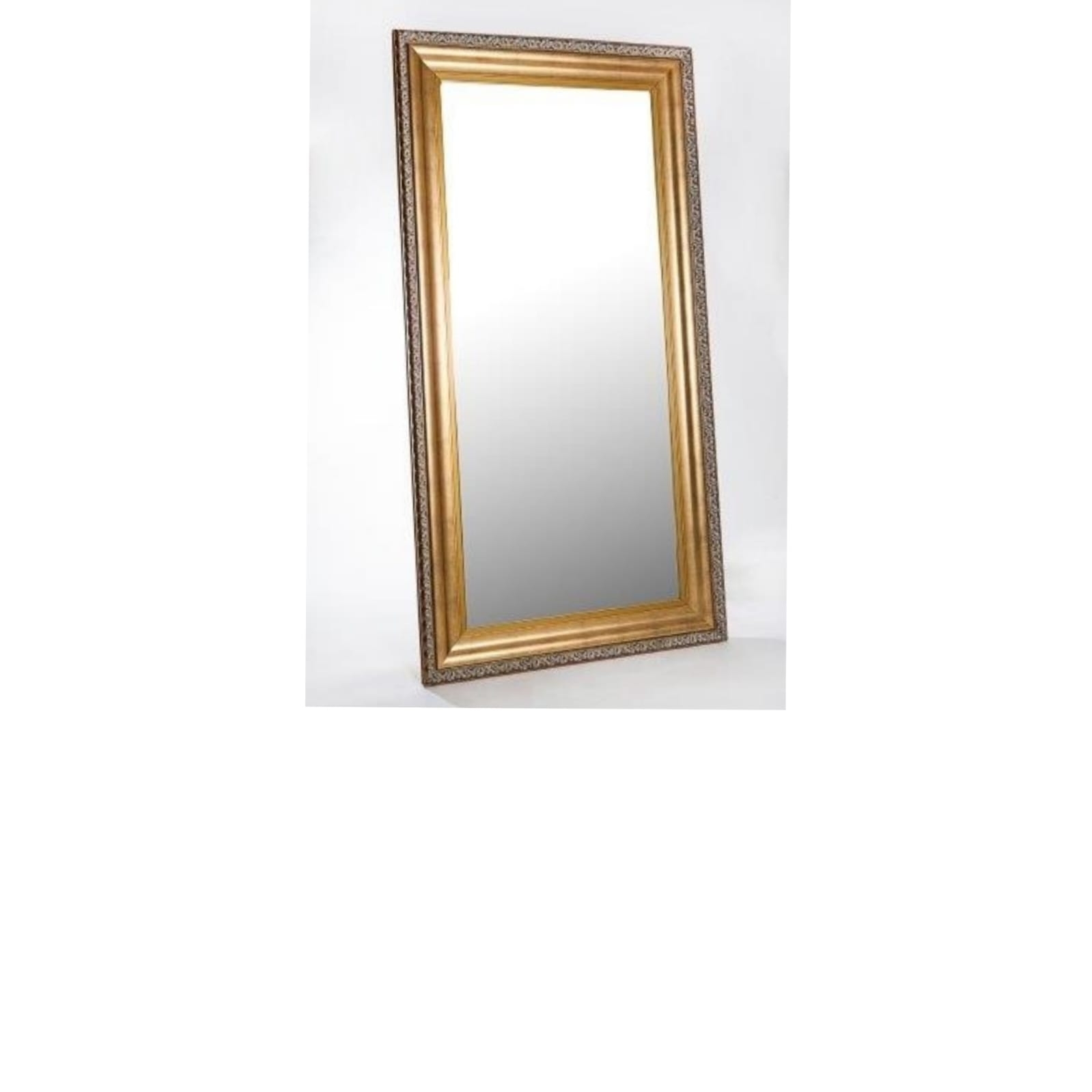 REF 4466 - Espelho Moldura Dourada 2,20 X 1,10 Cm