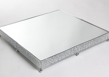 REF 036 - Suporte De Bolo Cristal Quadrado 50 x 50CM
 