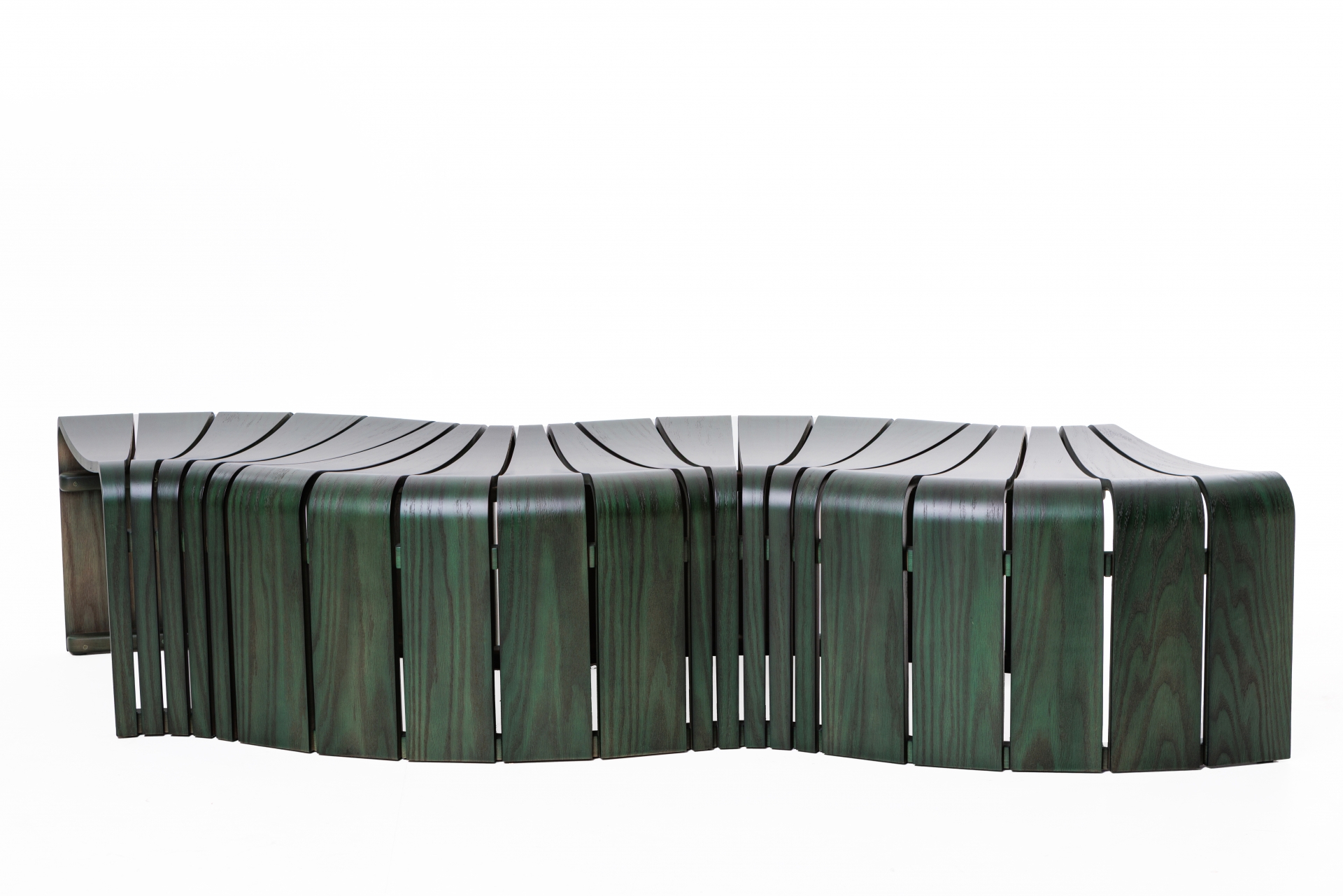 REF 11151 - Linha Rosa Maria Banco Curvo Verde 1,90