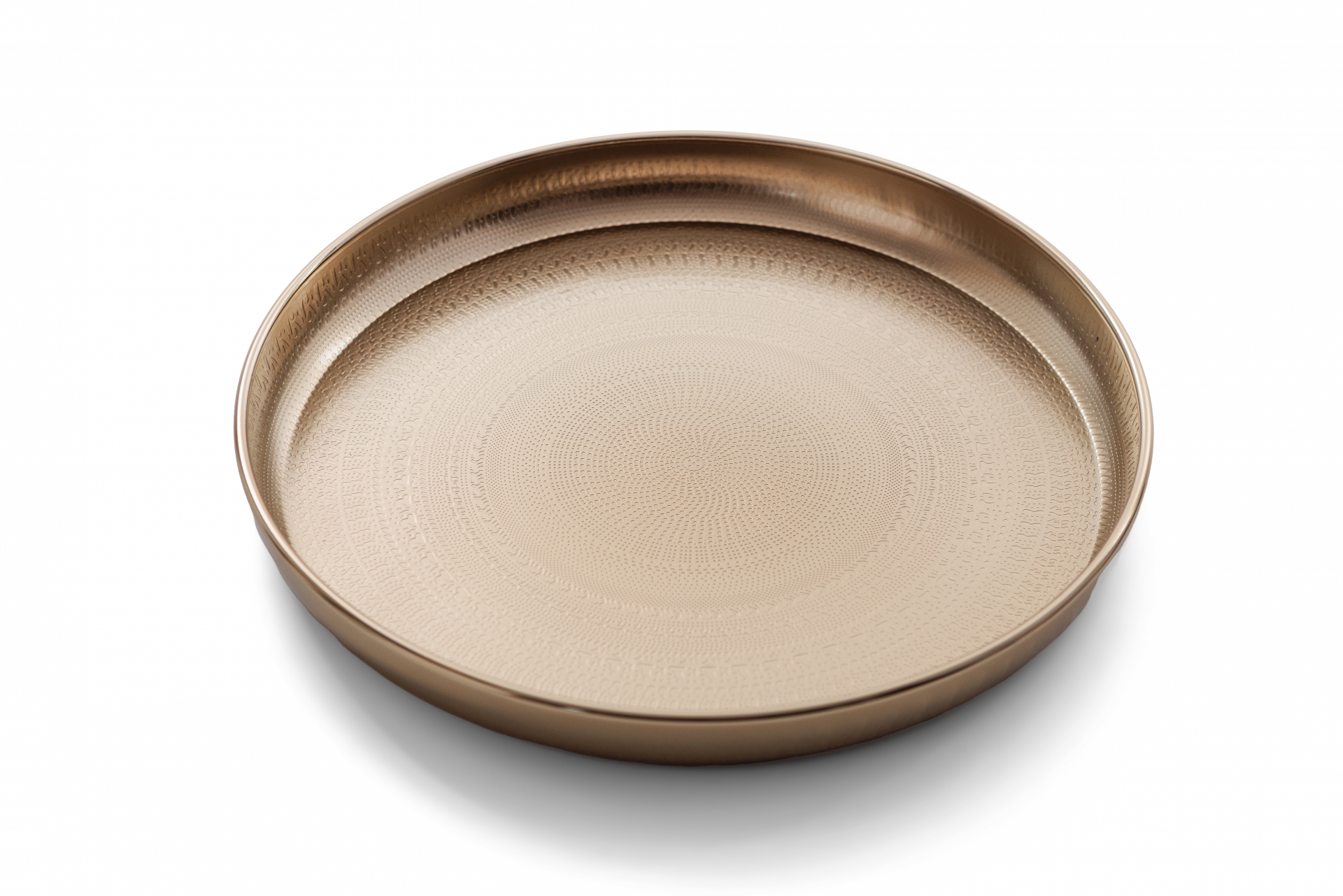 REF 8146-&nbsp;Bandeja de Metal Dourada Maia 34cm