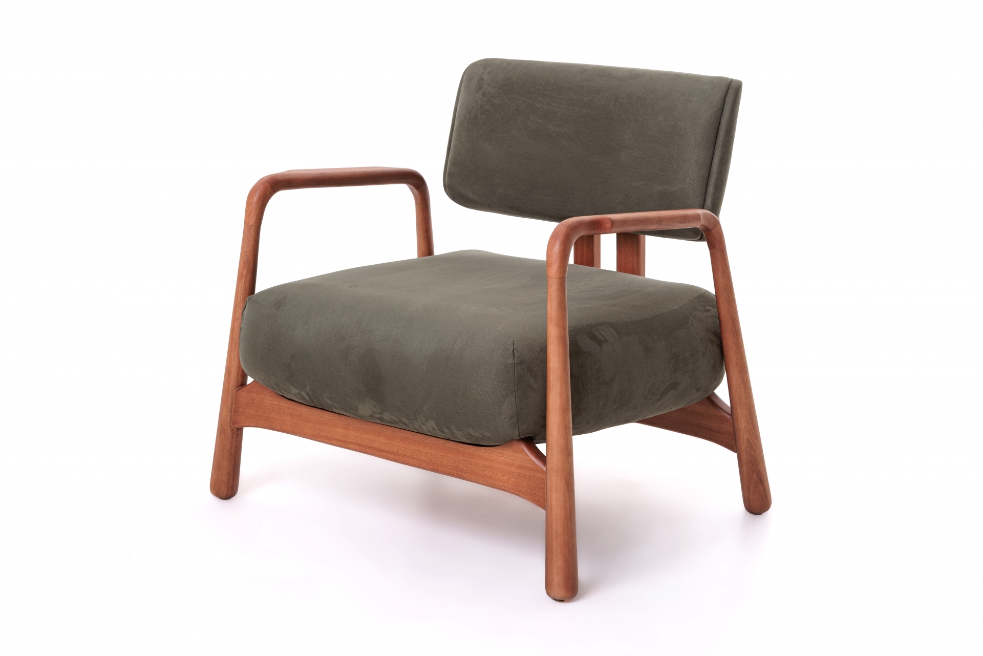 REF 11339 - Poltrona Abra&ccedil;o Nobuck Verde