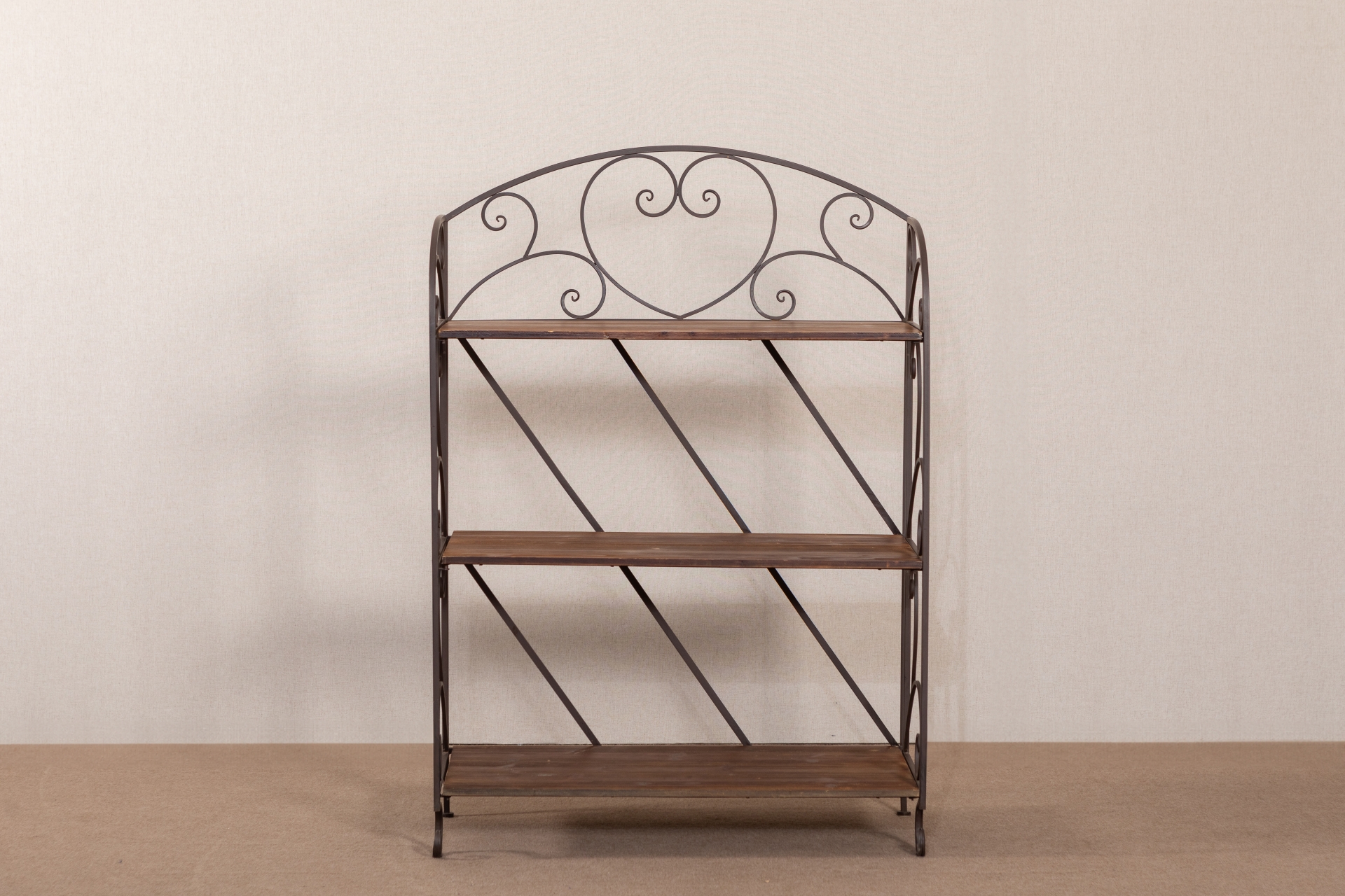 REF 4491 - Estante Ferro E Madeira 1,00X 0,45 ALT 1,45
