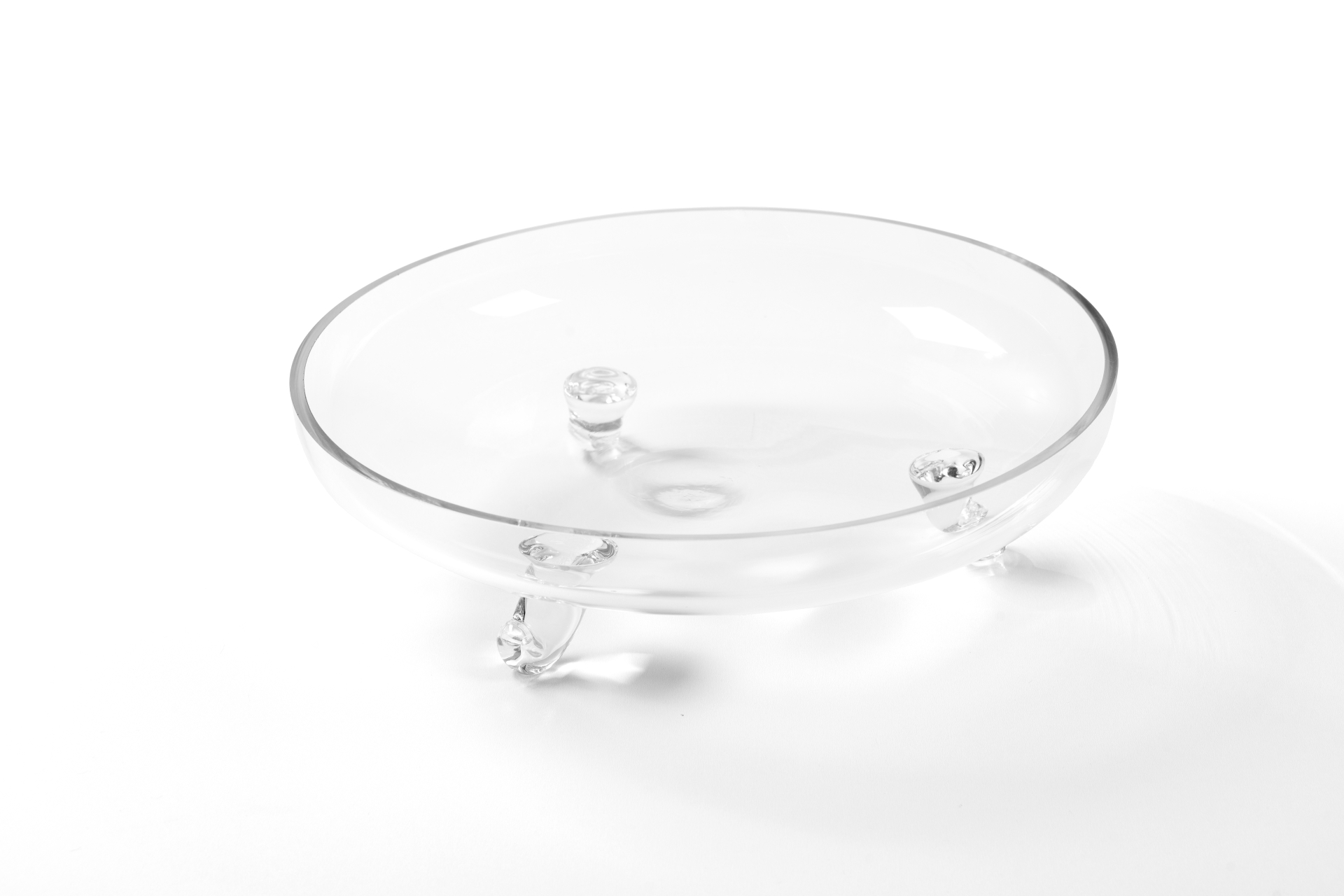 REF 3485 - Bowl De Vidro Com Pé De Vidro 32CM DIAM