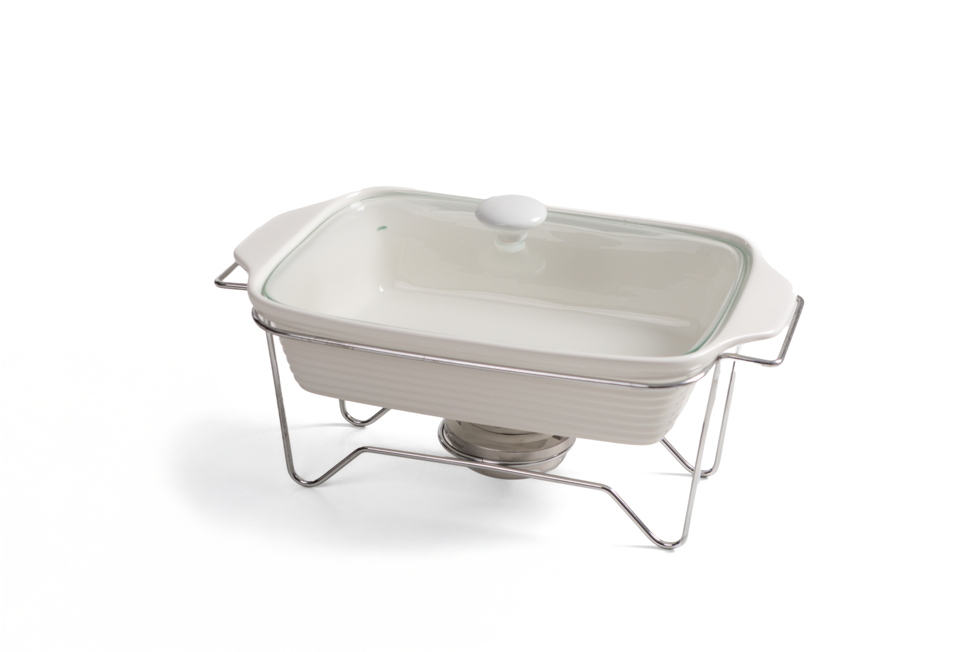REF 1740 -&nbsp;Rechaud Cer&acirc;mica Branca Queijo Brie 29 Cm Di&acirc;m Com Faca<br />
REF 1741 - Rechaud Cer&acirc;mica Branca&nbsp;Redondo 33 Cm Di&acirc;m 2,3L<br />
REF 1742 - Rechaud Cer&acirc;mica Branca&nbsp; Retangular 43 X 34 Cm 2,8L