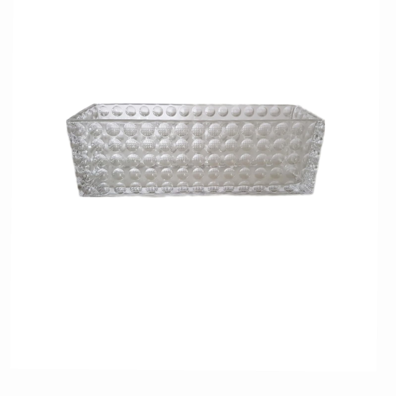 REF 3228 - Vaso Retangular Cristal 30CMX10CMX10CM