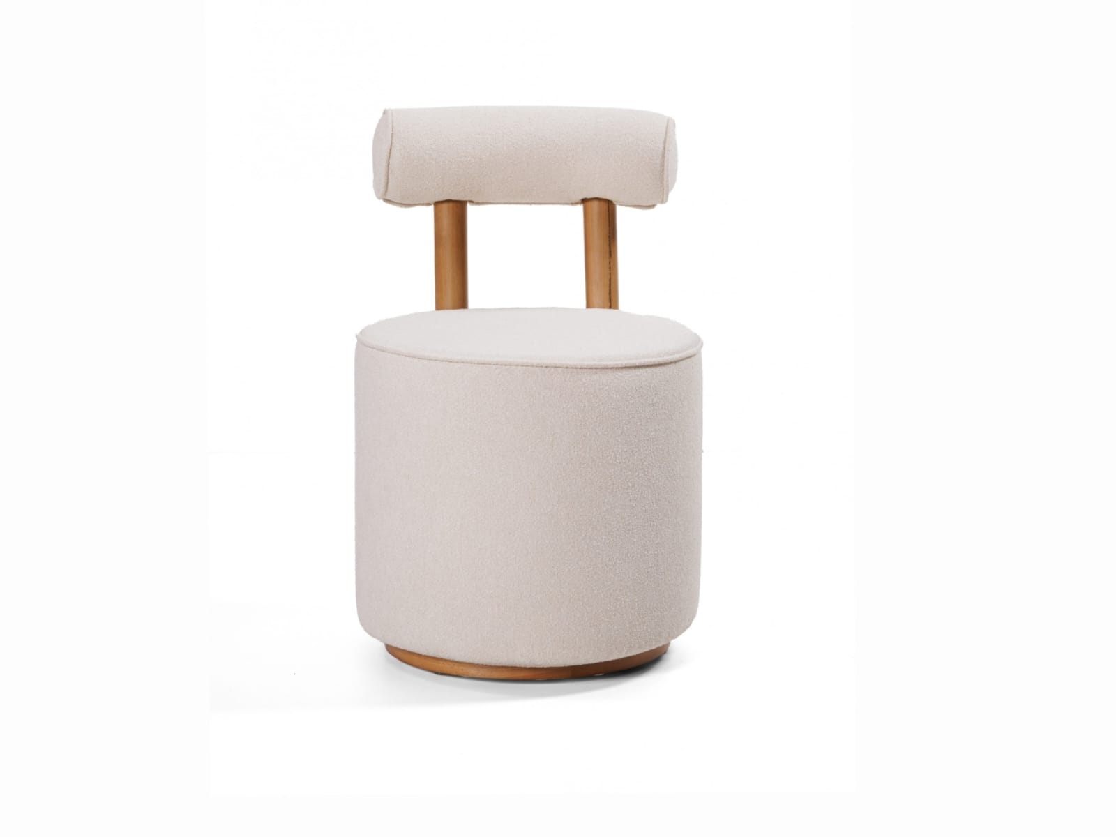 REF 11330 -&nbsp;Linha Tais Puntel Pufe Moby Off White 57X49Cm 82Cm Alt