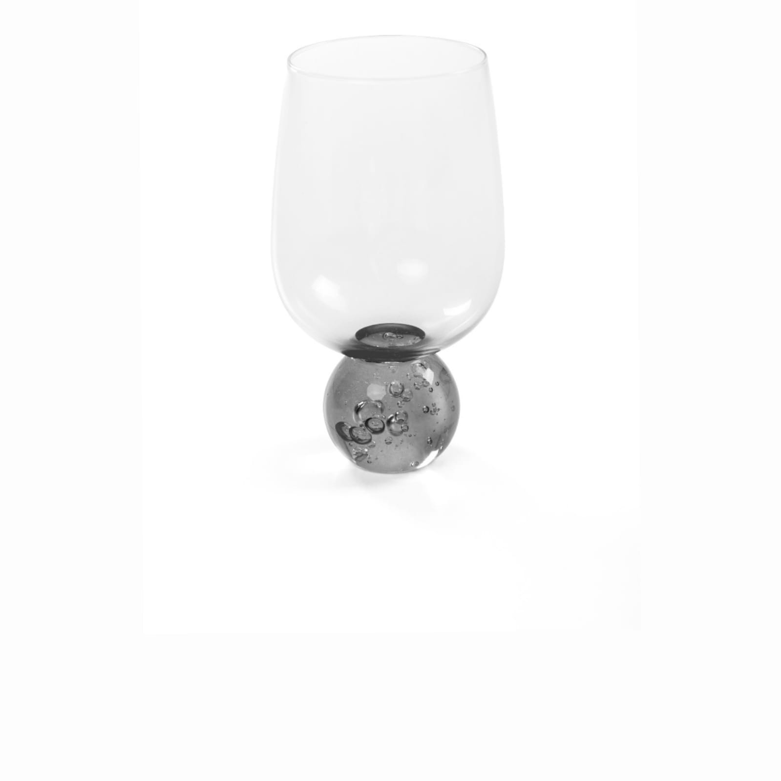 REF 1343 - Taça Cristal 540 Ml Base Bola Preta