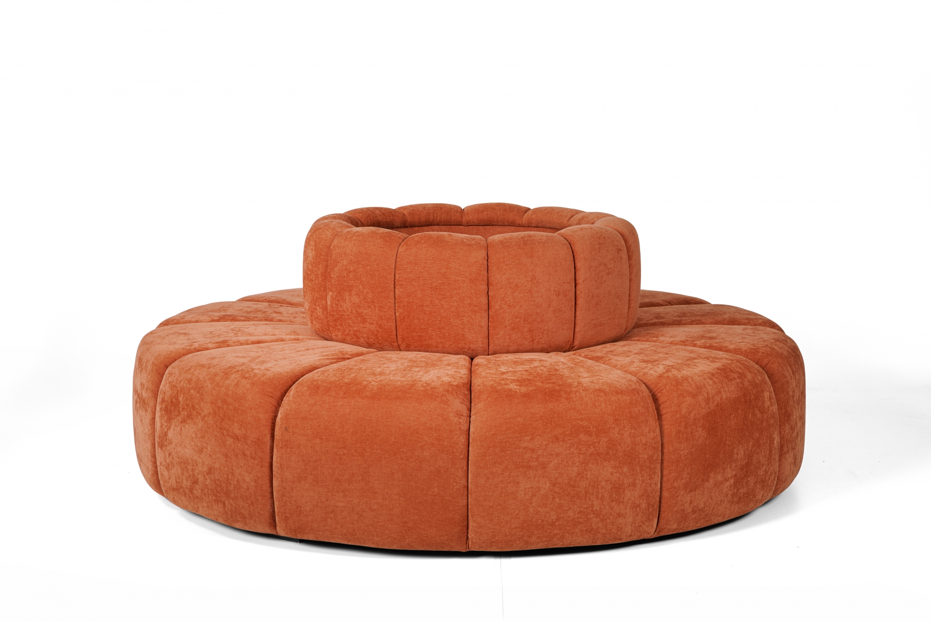REF 11327 -&nbsp;Pufe Ilha Terracota Com Encosto 2,00 Di&acirc;m