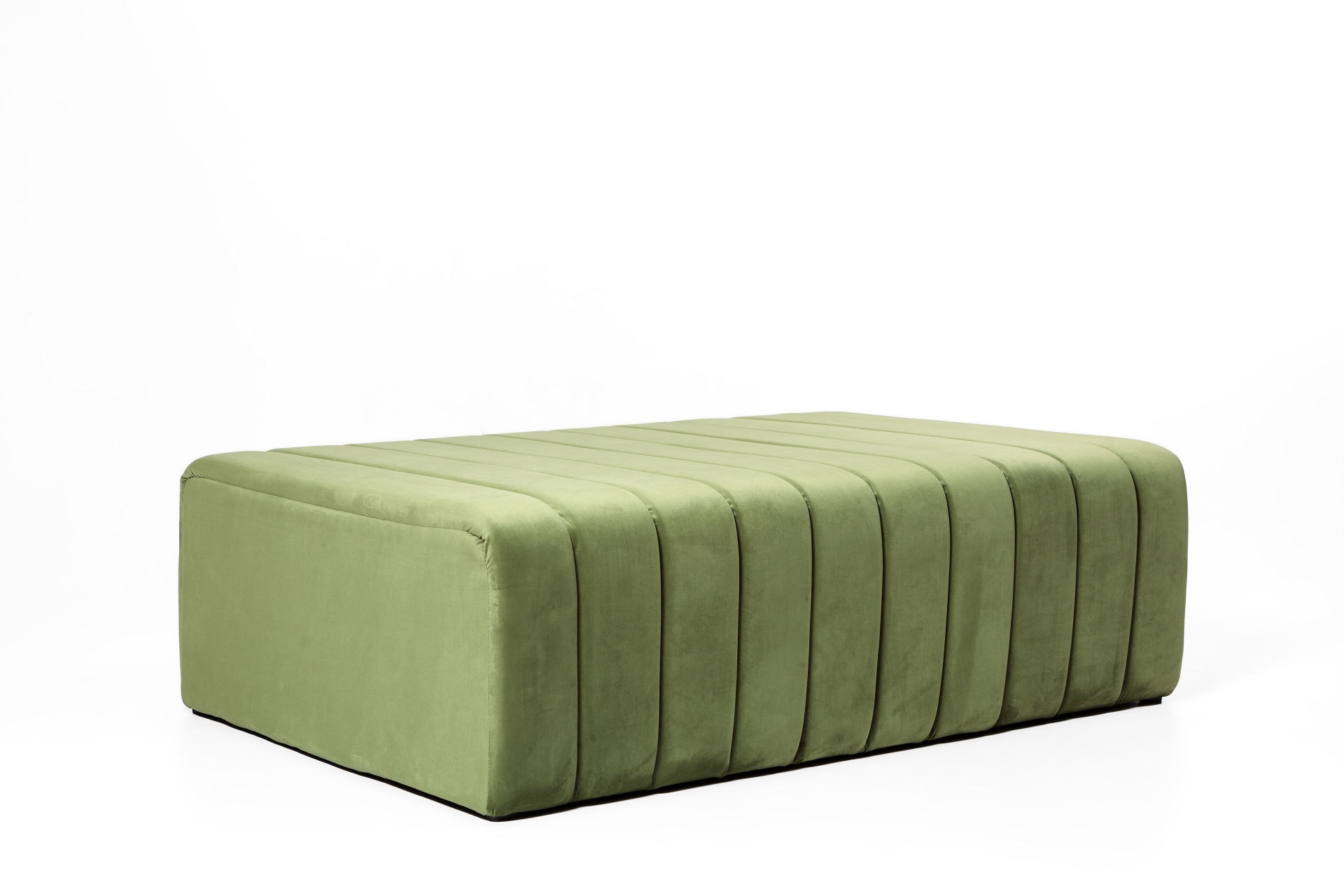 REF 4269 - Pufe Gomos Verde Pistache Retangular 1,50X1,00 45 Cm Alt